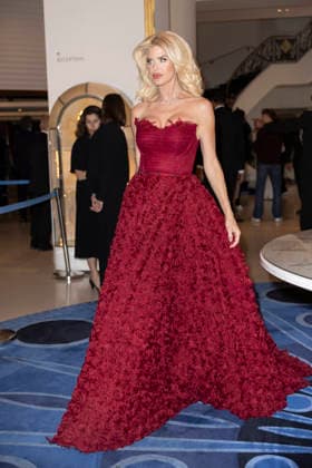 Celebrity, Internationale Filmfestspiele von Cannes, Stars am Hotel Martinez #9 Cannes Victoria Silvstedt exits Martinez MP Cannes, France- May 18: Victoria Silvstedt leave the Martinez Hotel during 79th Festival of Cannes, on May 18, 2026 in Cannes, France. Photo by Marco Piovanotto Abacapress.com Cannes France  Copyright: xPiovanottoxMarco ABACAx