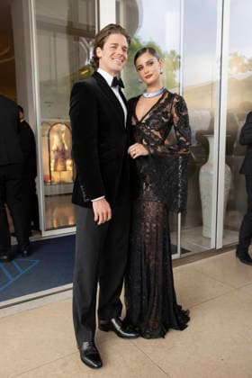 Celebrity, Internationale Filmfestspiele von Cannes, Stars am Hotel Martinez #9 Cannes Taylor Hill, Daniel Fryer exits Martinez MP Cannes, France- May 18: Taylor Hill, Daniel Fryer leave the Martinez Hotel during 79th Festival of Cannes, on May 18, 2026 in Cannes, France. Photo by Marco Piovanotto Abacapress.com Cannes France  Copyright: xPiovanottoxMarco ABACAx