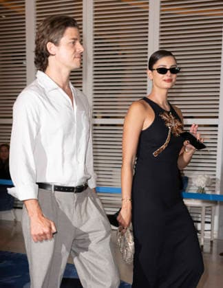 Celebrity, Internationale Filmfestspiele von Cannes, Stars am Hotel Martinez #9 Cannes Taylor Hill, Daniel Fryer exits Martinez MP Cannes, France- May 18: Taylor Hill, Daniel Fryer leave the Martinez Hotel during 79th Festival of Cannes, on May 18, 2026 in Cannes, France. Photo by Marco Piovanotto Abacapress.com Cannes France  Copyright: xPiovanottoxMarco ABACAx