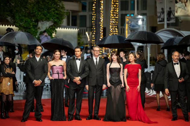 Cannes Her Private Hell Red Carpet EB Havana Rose Liu, Sophie Thatcher, Nicolas Winding Refn, Charles Melton, Kristine Froseth and Diego Calva attend the Her Private Hell screening during the 79th annual Cannes Film Festival at Palais des Festivals on May 18, 2026 in Cannes, France. Photo by Eliot Blondet ABACAPRESS.COM Cannes France France  Copyright: xBlondetxEliot ABACAx
