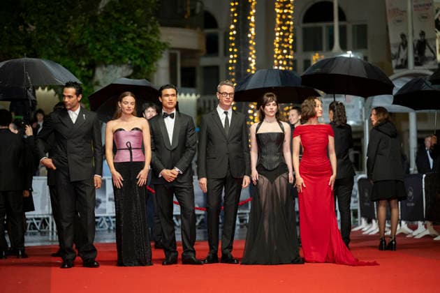 Cannes Her Private Hell Red Carpet EB Havana Rose Liu, Sophie Thatcher, Nicolas Winding Refn, Charles Melton, Kristine Froseth and Diego Calva attend the Her Private Hell screening during the 79th annual Cannes Film Festival at Palais des Festivals on May 18, 2026 in Cannes, France. Photo by Eliot Blondet ABACAPRESS.COM Cannes France France  Copyright: xBlondetxEliot ABACAx