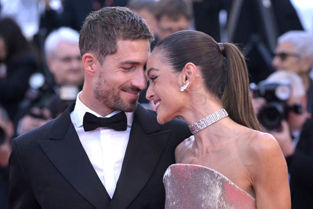 Izabel Goulart and Kevin Trapp attend the premiere for Fjord at the 79th Cannes Film Festival in Cannes, France on Monday, May 18, 2026.  CAN20260518551 RoccoxSpaziani