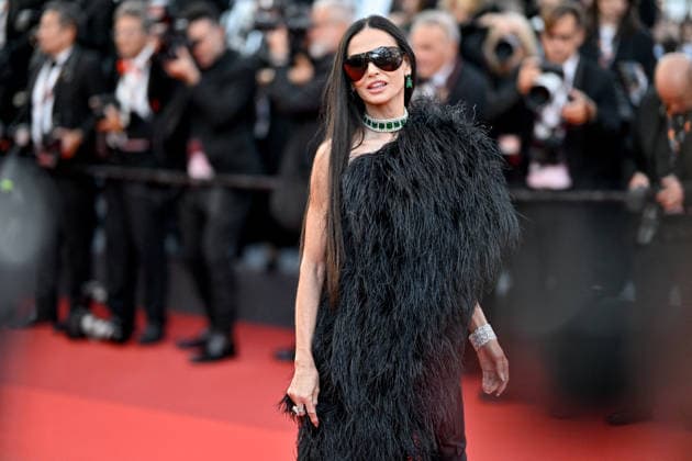 Cannes Fjord Screening JR Demi Moore attending the screening of the movie Fjord during the 79th Cannes Film Festival in Cannes, France on May 18, 2026. Photo by Julien Reynaud APS-Medias ABACAPRESS.COM Cannes France  Copyright: xReynaudxJulien APS-Medias ABACAx