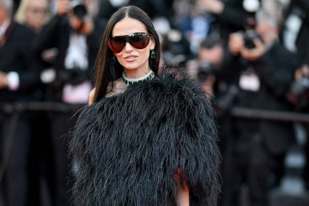 Cannes Fjord Screening JR Demi Moore attending the screening of the movie Fjord during the 79th Cannes Film Festival in Cannes, France on May 18, 2026. Photo by Julien Reynaud APS-Medias ABACAPRESS.COM Cannes France  Copyright: xReynaudxJulien APS-Medias ABACAx