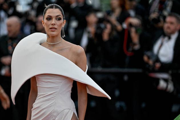 Cannes Fjord Screening JR Iris Mittenaere attending the screening of the movie Fjord during the 79th Cannes Film Festival in Cannes, France on May 18, 2026. Photo by Julien Reynaud APS-Medias ABACAPRESS.COM Cannes France  Copyright: xReynaudxJulien APS-Medias ABACAx