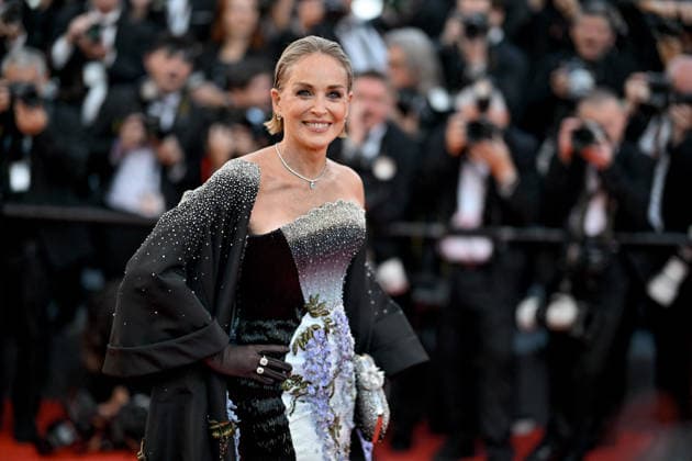Cannes Fjord Screening JR Sharon Stone attending the screening of the movie Fjord during the 79th Cannes Film Festival in Cannes, France on May 18, 2026. Photo by Julien Reynaud APS-Medias ABACAPRESS.COM Cannes France  Copyright: xReynaudxJulien APS-Medias ABACAx