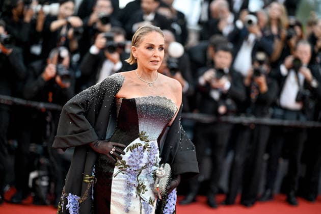 Cannes Fjord Screening JR Sharon Stone attending the screening of the movie Fjord during the 79th Cannes Film Festival in Cannes, France on May 18, 2026. Photo by Julien Reynaud APS-Medias ABACAPRESS.COM Cannes France  Copyright: xReynaudxJulien APS-Medias ABACAx