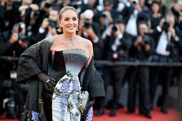 Cannes Fjord Screening JR Sharon Stone attending the screening of the movie Fjord during the 79th Cannes Film Festival in Cannes, France on May 18, 2026. Photo by Julien Reynaud APS-Medias ABACAPRESS.COM Cannes France  Copyright: xReynaudxJulien APS-Medias ABACAx