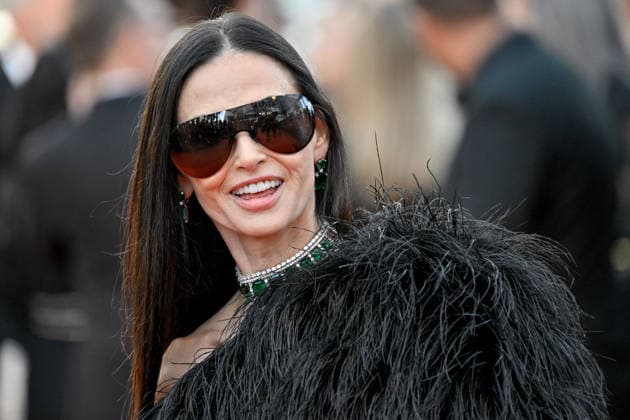 Cannes Fjord Screening JR Demi Moore attending the screening of the movie Fjord during the 79th Cannes Film Festival in Cannes, France on May 18, 2026. Photo by Julien Reynaud APS-Medias ABACAPRESS.COM Cannes France  Copyright: xReynaudxJulien APS-Medias ABACAx