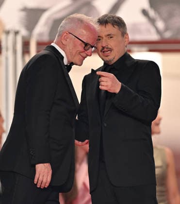 79th Cannes Film Festival: Fjord screening CANNES, FRANCE - MAY 18: Cannes film festival director Thierry Fremaux (L) and Romanian director, screenwriter and producer Cristian Mungiu leave after the screening of the film Fjord at the 79th edition of the Cannes Film Festival in Cannes, France on May 18, 2026. Mustafa Yalcin Anadolu Cannes France. Editorial use only. Please get in touch for any other usage.  Copyright: x2026xAnadoluxMustafaxYalcinx