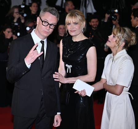 79th Cannes Film Festival: Her Private Hell screening CANNES, FRANCE - MAY 18: Danish director and screenwriter Nicolas Winding Refn (L) and his wife Danish actress and director Liv Corfixen (C) arrive for the screening of the film Her Private Hell at the 79th edition of the Cannes Film Festival in Cannes, France on May 18, 2026. Mustafa Yalcin Anadolu Cannes France. Editorial use only. Please get in touch for any other usage.  Copyright: x2026xAnadoluxMustafaxYalcinx