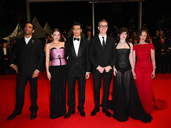 IPA84844788 - Cannes, 79th Cannes Film Festival 2026, evening 7. Red Carpet Film HER PRIVATE HELL . Pictured are Diego Calva, Kristine Froseth, Charles Melton, Nicolas Winding Refn, Sophie Thatcher and Havana Rose Liu  Copyright: xManuelexMangiarottix xPoolxPhotoxEventsx07x 84844788