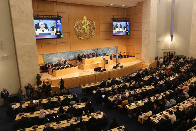 (260518) -- GENEVA, May 18, 2026 -- The 79th World Health Assembly is held in Geneva, Switzerland, May 18, 2026. The 79th World Health Assembly (WHA) opened Monday in Geneva, Switzerland, under the theme Reshaping global health: a shared responsibility. ) SWITZERLAND-GENEVA-79TH WORLD HEALTH ASSEMBLY-OPEN WangxQibing 