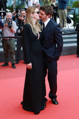 Cannes - L Inconnue (The Unknown) Red Carpet JD Virginie Efira and Niels Schneider attending the L Inconnue (The Unknown) screening during the 79th annual Cannes Film Festival at Palais des Festivals on May 18, 2026 in Cannes, France. Photo by Jerome Domine ABACAPRESS.COM Cannes France  Copyright: xDominexJerome ABACAx