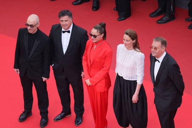 Cédric Coppola, Michel Benjamin, Monia Chokri, Marine Francen, Christophe Massie Montée des marches du film Fjord lors du 79ème Festival International du Film de Cannes, le 18 mai 2026 Franck Boutonnet Pool Bestimage Red carpet for Fjord at the 79th Cannes International Film Festival on May 18, 2026 Cannes France  Copyright: xFranckxBoutonnetx xPoolx xBestimagexFranckxBoutonnetx xPoolx xBestimagex