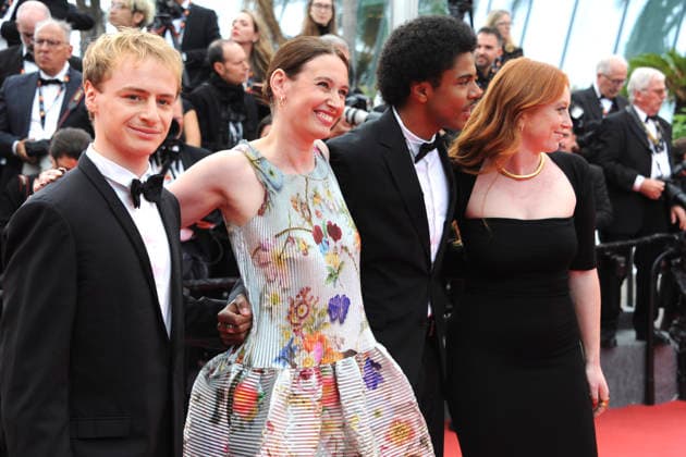 Thomas Gioria, Louise Coldefy, Calixte Broisin Doutaz and Milla Agid at the premiere of the feature film Fjord at the Festival de Cannes 2026 79 Cannes International Film Festival at the Palais des Festivals Cannes, 18 05 2026 Foto:xD.xBedrosianx xFuturexImagex fjord_6610