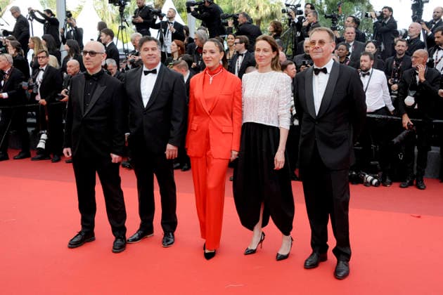 Michel Benjamin, Monia Chokri and Marine Francen at the premiere of the feature film Fjord at the Festival de Cannes 2026 79 Cannes International Film Festival at the Palais des Festivals Cannes, 18 05 2026 Foto:xD.xBedrosianx xFuturexImagex fjord_6628