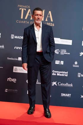 Antonio Bandera in Madrid, Spain - 18 May 2026 Actor Antonio Banderas attends during the red carpet of the Talia Awards of the Academy of Performing Arts at the Teatro Canal. Madrid Spain Copyright: xAtilanoxGarciax xSOPAxImagesx photos19366
