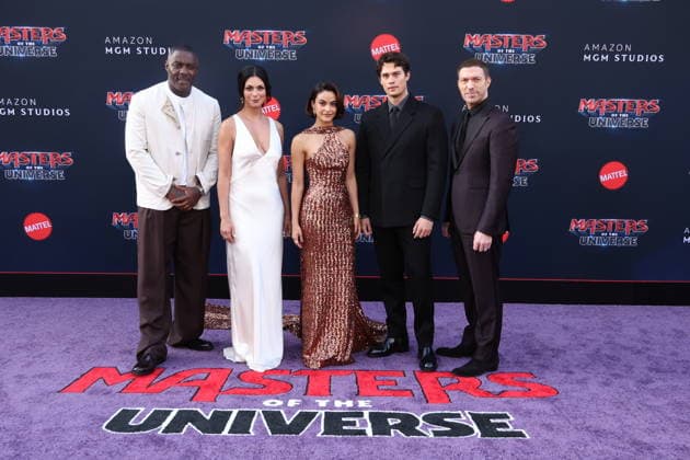 Masters Of The Universe Premiere HOLLYWOOD, CALIFORNIA - MAY 18:Morena Baccarin, Camila Mendes, Nicholas Galitzine, Travis Knight and Idris Elba at the Los Angeles Premiere of Amazon MGM Studios Masters Of The Universe at TCL Chinese Theatre on May 18, 2026 in Hollywood, California.Credit:AdMedia EDITORIAL USE ONLY  Copyright: xx AdMediax admphotostwo990193