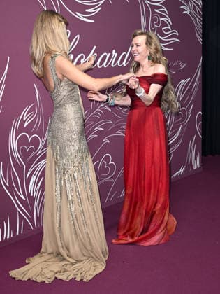 Cannes - Chopard s The Miracle Gala : Bella Hadid and Caroline Scheufele attending Chopard’s The Miracle Gala during the 79th Cannes Film Festival in Cannes, France on May 18, 2026. Photo by Simone Comi IPA ABACAPRESS.COM Cannes France  Copyright: xIPA ABACAx