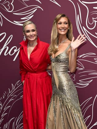 Cannes - Chopard s The Miracle Gala : Bella Hadid with her mother Yolanda attending Chopard’s The Miracle Gala during the 79th Cannes Film Festival in Cannes, France on May 18, 2026. Photo by Simone Comi IPA ABACAPRESS.COM Cannes France  Copyright: xIPA ABACAx
