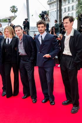 79th Cannes Film Festival Red Carpet of the movie -L™Inconnue- Palais des Festivals - Cannes, France Lea Seydoux;Arthur Harari;Niels Schneider;Lucas Harari 79th Cannes Film Festival Red Carpet of the movie -L™Inconnue- Palais des Festivals - Cannes, France 18th May 2026 SGPItalia id 134688_082 *Not Exclusive  Copyright: xSGPx
