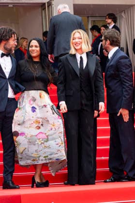 79th Cannes Film Festival Red Carpet of the movie -L™Inconnue- Palais des Festivals - Cannes, France Laurent Senechal;Shanti Masud;Lea Seydoux;Niels Schneider 79th Cannes Film Festival Red Carpet of the movie -L™Inconnue- Palais des Festivals - Cannes, France 18th May 2026 SGPItalia id 134688_082 *Not Exclusive  Copyright: xSGPx