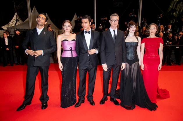 79th Cannes Film Festival Exits after the screening of the movie -Her private hell- Palais des Festivals - Cannes, France Diego Calva;Kristine Froseth;Charles Melton;Nicolas Winding Refn;Sophie Thatcher;Havan Rose Liu 79th Cannes Film Festival Red carpet of the movie -Her private hell- Palais des Festivals - Cannes, France 18th May 2026 SGPItalia id 134688_085 *Not Exclusive  Copyright: xSGPx