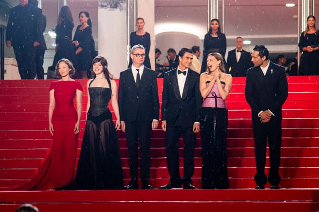 79th Cannes Film Festival Exits after the screening of the movie -Her private hell- Palais des Festivals - Cannes, France Havan Rose Liu;Sophie Thatcher;Nicolas Winding Refn;Charles Melton;Kristine Froseth;Diego Calva 79th Cannes Film Festival Red carpet of the movie -Her private hell- Palais des Festivals - Cannes, France 18th May 2026 SGPItalia id 134688_085 *Not Exclusive  Copyright: xSGPx