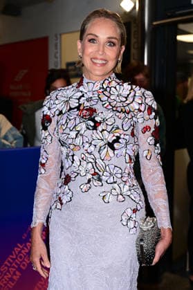 Sharon Stone at the artists entrance of the Palais des Festivals for the red carpet walk on Monday, May 18, 2026, during the 79th Cannes Film Festival Romain Doucelin Bestimage Cannes France  Copyright: xRomainxDoucelinx xBestimagexRomainxDoucelinx xBestimagex