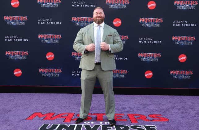 Los Angeles premiere of Amazon MGM Studios Masters Of The Universe at the TCL Chinese Theatre Featuring: Hafpor Julius Bjornsson Where: Los Angeles, California, United States When: 18 May 2026 Credit: Faye s Vision Cover Images EDITORIAL USE ONLY. NOT FOR USE BY NEWSPAPERS BASED IN THE UK. Copyright: xx coverimg55708505