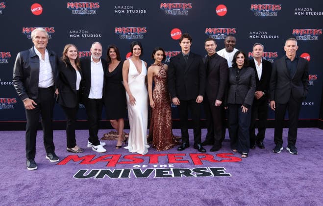 Los Angeles premiere of Amazon MGM Studios Masters Of The Universe at the TCL Chinese Theatre Featuring: Morena Baccarin, Jason Blumenthal, Todd Black, Julie Rappaport, Robbie Brenner, Idris Elba, Camila Mendes, Nicholas Galitzine, Dolph Lundgren, Travis Knight, Sue Kroll, Ynon Kreiz Where: Los Angeles, California, United States When: 18 May 2026 Credit: Faye s Vision Cover Images EDITORIAL USE ONLY. NOT FOR USE BY NEWSPAPERS BASED IN THE UK. Copyright: xx coverimg55708444
