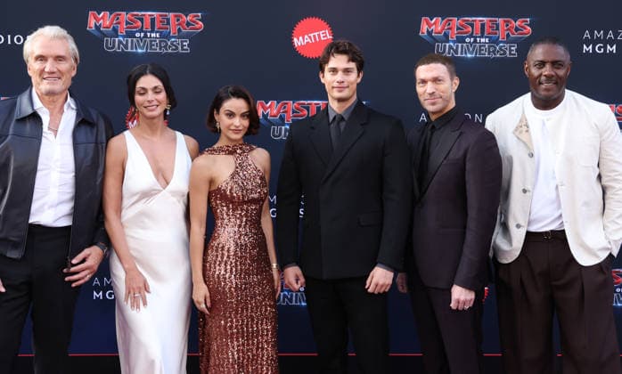 Los Angeles premiere of Amazon MGM Studios Masters Of The Universe at the TCL Chinese Theatre Featuring: Dolph Lundgren, Morena Baccarin, Camila Mendes, Nicholas Galitzine, Travis Knight, Idris Elba Where: Los Angeles, California, United States When: 18 May 2026 Credit: Faye s Vision Cover Images EDITORIAL USE ONLY. NOT FOR USE BY NEWSPAPERS BASED IN THE UK. Copyright: xx coverimg55708447