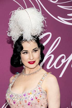 79th Cannes Film Festival The Miracles Gala Evening by Chopard - Photocall part 2 La Palestre- Le Cannet, France Dita von Teese 79th Cannes Film Festival The Miracles Gala Evening by Chopard - Photocall part 2 La Palestre- Le Cannet, France 18th May 2026 SGPItalia id 134688_087 *Not Exclusive  Copyright: xSGPx