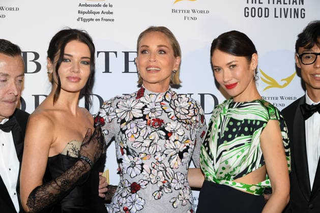 79ème Festival International du Film de Cannes Soirée Better World Fund Gala Guest, Manuel Collas de La Roche, guest, Sharon Stone, Olga Kurylenko, Jules Errard and guest attend The Better World Fund Gala Cannes 2026 on May 18, 2026 in Cannes, France 456373 2026 05 18  Copyright: xL.Urmanx xStarfacex STAR_456373_029