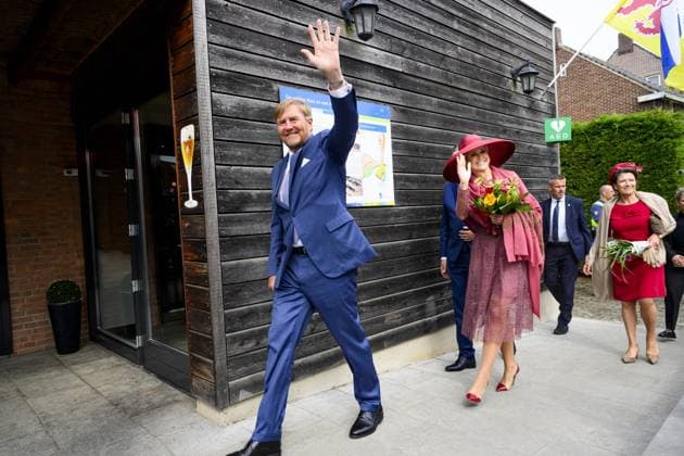 Illikhoven, The Netherlands, 2026-05-19 10:38:50 ILLIKHOVEN, 19-05-2026 King Willem Alexander and Queen Maxima during a regional visit to the municipalities of Maasgouw, Echt-Susteren, Roerdalen, and Roermond. PHOTO: NLBeeld Patrick van Emst In the photo: The Royal Couple visits the village of Illikhoven in the municipality of Echt-Susteren. This is the narrowest part of the Netherlands, where the land is less than five kilometers wide, situated between Belgium and Germany. Here they speak with representatives of the police, a dike guard, and organizations from the border region, among others. Subsequently, the Royal Couple visits Lilbosch Abbey. Credit: NL Beeld Patrick van Emst Copyright: xx x