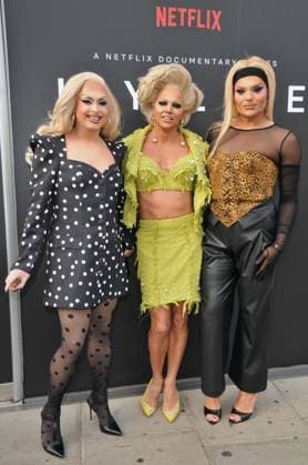 Kylie Netflix documentary TV premiere, London Cheryl Hole, Courtney Act and Kitty Scott-Claus at the Kylie Netflix documentary TV premiere, Frameless, Marble Arch Place, on Monday 18 May 2026 in London, England, UK. CAP CAN CAN London UK Great Britain Copyright: xCanxNguyen CapitalxPicturesx