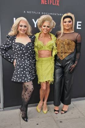 Kylie Netflix documentary TV premiere, London Cheryl Hole, Courtney Act and Kitty Scott-Claus at the Kylie Netflix documentary TV premiere, Frameless, Marble Arch Place, on Monday 18 May 2026 in London, England, UK. CAP CAN CAN London UK Great Britain Copyright: xCanxNguyen CapitalxPicturesx