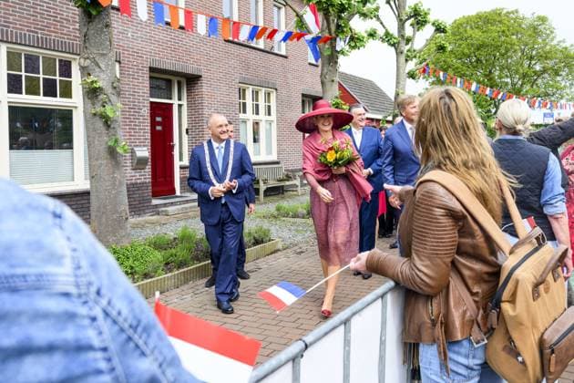Illikhoven, The Netherlands, 2026-05-19 10:35:11 ILLIKHOVEN, 19-05-2026 King Willem Alexander and Queen Maxima during a regional visit to the municipalities of Maasgouw, Echt-Susteren, Roerdalen, and Roermond. PHOTO: NLBeeld Patrick van Emst In the photo: The Royal Couple visits the village of Illikhoven in the municipality of Echt-Susteren. This is the narrowest part of the Netherlands, where the land is less than five kilometers wide, situated between Belgium and Germany. Here they speak with representatives of the police, a dike guard, and organizations from the border region, among others. Subsequently, the Royal Couple visits Lilbosch Abbey. Credit: NL Beeld Patrick van Emst Copyright: xx x