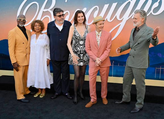 Cast members (L-R) Clarke Peters Alfre Woodard, Alfred Molina, Geena Davis, Denis O Hare and Bill Pullman attend the premiere of Netflix s TV series The Boroughs at the Egyptian Theatre in the Hollywood section of Los Angeles on Monday, May 18, 2026. Storyline: In a seemingly picturesque retirement community, a group of unlikely heroes must band together to stop an otherworldly threat from stealing the one thing they don t have - time.  LAP2026051859 JIMxRUYMEN
