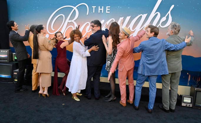 (L-R) Cast members Carlos Miranda, Clarke Peters, Jena Malone, Alice Kremelberg, Alfre Woodard, Alfred Molina, Geena Davis, Denis O Hare, Seth Numrich and Bill Pullman attend the premiere of Netflix s TV series The Boroughs at the Egyptian Theatre in the Hollywood section of Los Angeles on Monday, May 18, 2026. Storyline: In a seemingly picturesque retirement community, a group of unlikely heroes must band together to stop an otherworldly threat from stealing the one thing they don t have - time.  LAP2026051867 JIMxRUYMEN