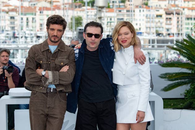 Cannes L Inconnue Photocall NG Niels Schneider, Arthur Harari and Lea Seydoux attending the photocall of L Inconnue (The Unknown) during the 79th Cannes International Film Festival in Cannes, France on May 19, 2026. Photo by Nicolas Genin ABACAPRESS.COM Cannes France  Copyright: xGeninxNicolas ABACAx