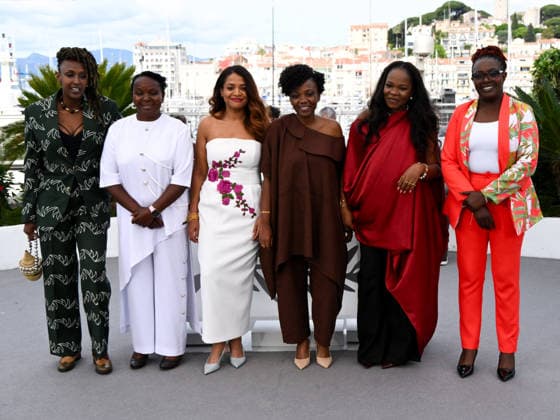 IPA84856887 - Cannes, 79th Cannes Film Festival 2026, Day 8. Photocall of the film Ben Imana. Pictured are Isabelle Kabano, Leocadie Uwabeza, Samantha Biffot, Marie Clementine Dusabejambo, Uwayezu Marie Epiphanie and ClÃ mentine U. Nyirinkindi  Copyright: xAlbertoxTerenghix xPoolxPhotoxEventsx07x 84856887
