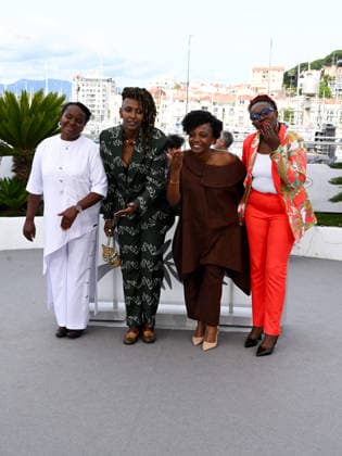 IPA84856895 - Cannes, 79th Cannes Film Festival 2026, Day 8. Photocall of the film Ben Imana. Pictured are Leocadie Uwabeza, Isabelle Kabano, Marie Clementine Dusabejambo and ClÃ mentine U. Nyirinkindi  Copyright: xAlbertoxTerenghix xPoolxPhotoxEventsx07x 84856895