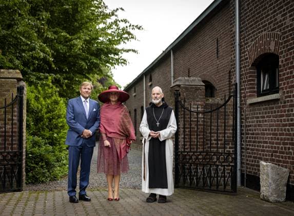 ECHT - King Willem-Alexander and Queen Maxima during a visit to Lilbosch Abbey as part of the regional visit to the municipalities of Maasgouw, Echt-Susteren, Roerdalen, and Roermond. REMKO DE WAAL ANP netherlands out - belgium out  Copyright: xx x558740447x originalFilename: 558740447.jpg