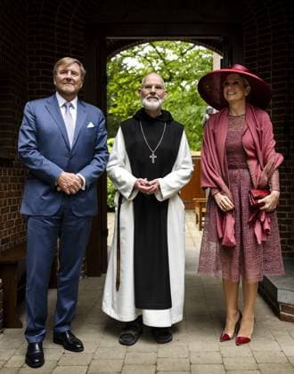 ECHT - King Willem-Alexander and Queen Maxima during a visit to Lilbosch Abbey as part of the regional visit to the municipalities of Maasgouw, Echt-Susteren, Roerdalen, and Roermond. REMKO DE WAAL ANP netherlands out - belgium out  Copyright: xx x558741132x originalFilename: 558741132.jpg