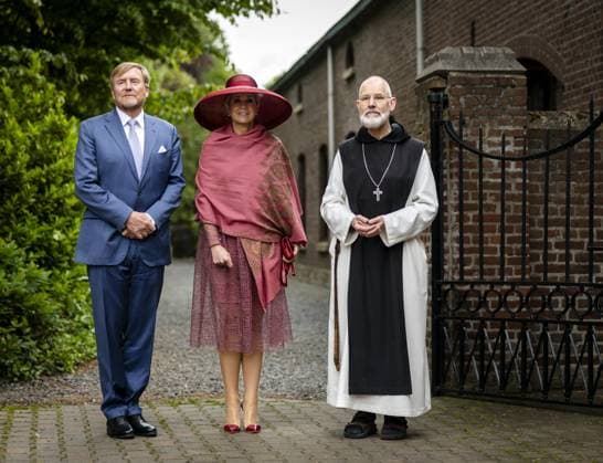 ECHT - King Willem-Alexander and Queen Maxima during a visit to Lilbosch Abbey as part of the regional visit to the municipalities of Maasgouw, Echt-Susteren, Roerdalen, and Roermond. REMKO DE WAAL ANP netherlands out - belgium out  Copyright: xx x558741151x originalFilename: 558741151.jpg