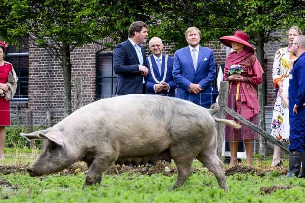Illikhoven, The Netherlands, 2026-05-19 12:03:21 ILLIKHOVEN, 19-05-2026 King Willem Alexander and Queen Maxima during a regional visit to the municipalities of Maasgouw, Echt-Susteren, Roerdalen, and Roermond. PHOTO: NLBeeld Patrick van Emst In the photo: The Royal Couple visits the village of Illikhoven in the municipality of Echt-Susteren. This is the narrowest part of the Netherlands, where the land is less than five kilometers wide, situated between Belgium and Germany. Here they speak with representatives of the police, a dike guard, and organizations from the border region, among others. Subsequently, the Royal Couple visits Lilbosch Abbey. Credit: NL Beeld Patrick van Emst Copyright: xx x