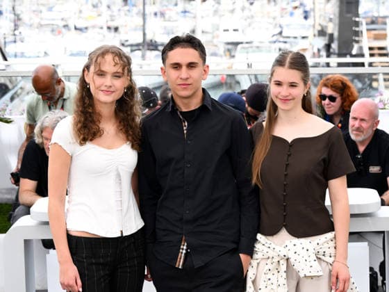 IPA84858920 - Cannes, 79th Cannes Film Festival 2026, Day 8. Photocall of the film Fjord . Pictured are Henrikke Lund Olsen, Jonathan Ciprian Breazu and Vanessa Ceban  Copyright: xAlbertoxTerenghix xPoolxPhotoxEventsx07x 84858920