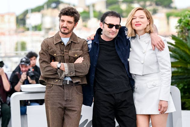 79ème Festival International du Film de Cannes Photocall du film L inconnue 79th International Cannes Film Festival Photocall with cast of L inconnu movie 456386 2026 05 19 Cannes France Harari, Arthur Seydoux, Léa Schneider, Niels  Copyright: xEstellexCarlierx xStarfacex STAR_456386_010